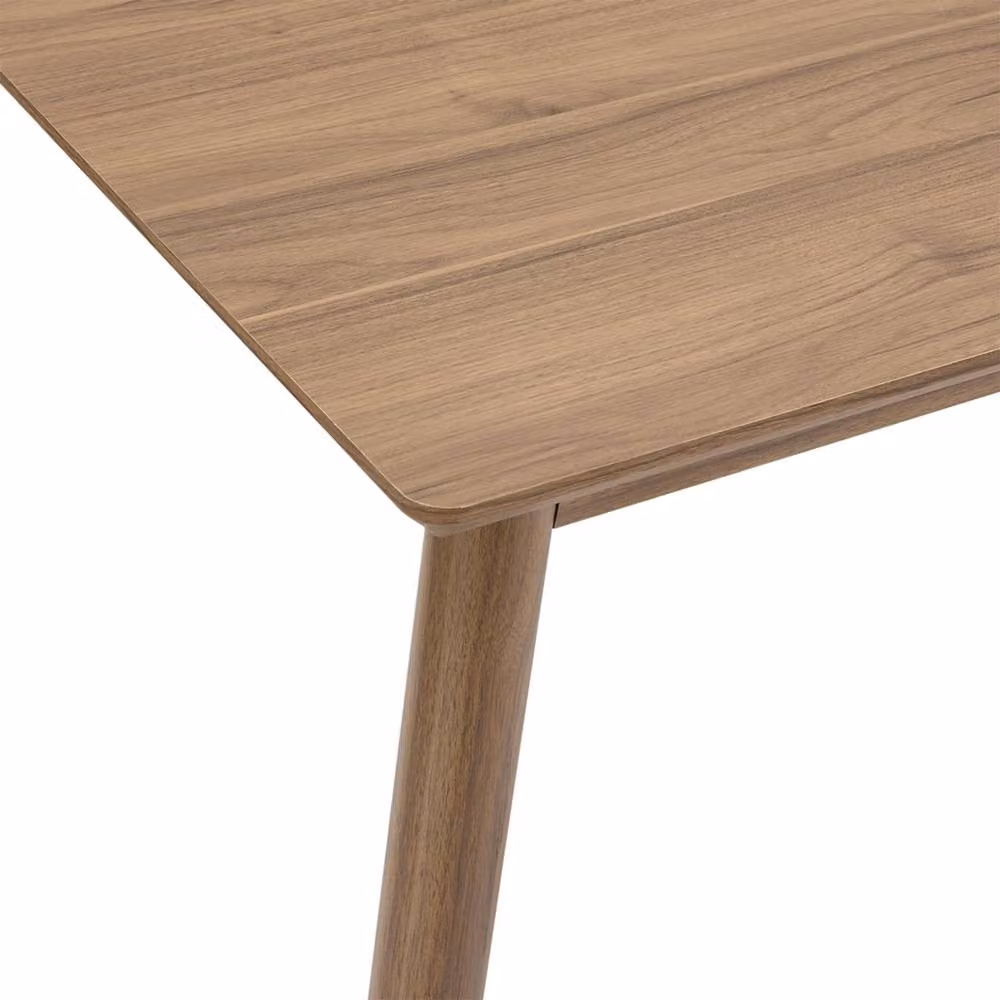 VonHaus Burton Mid Century 4 Seater Rectangular Dining Table in Brown, W: 110 cm, D: 75 cm, H: 75 cm – 3