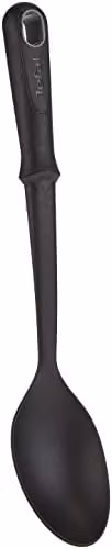 Tefal Comfort Black Heat Resistant and Non-Scratch Plastic Oval Serving Spoon – 1