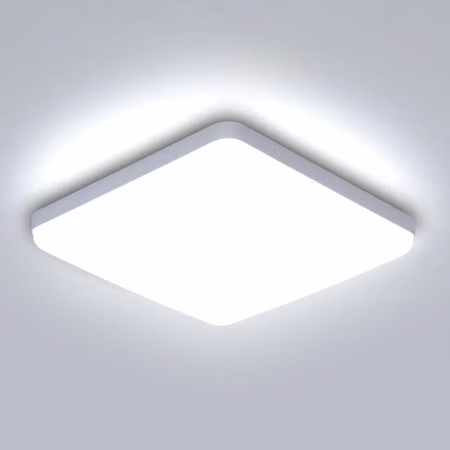 COMELY 36 W Square Ultra Slim LED Ceiling Panel Light, Cool White 6500K, White