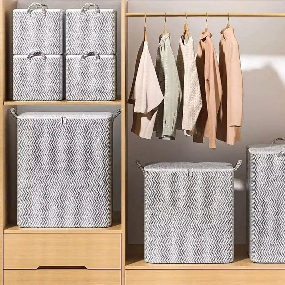 SPETLEK Extra Large 220L Foldable Fabric Storage Chest in Grey – 2