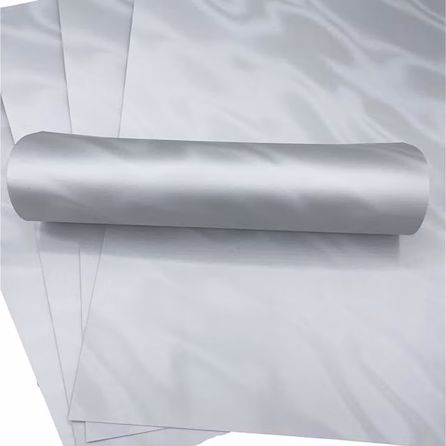 Syntego Pack of 5 Silver Lava Mirri Glossy Construction Paper, A4