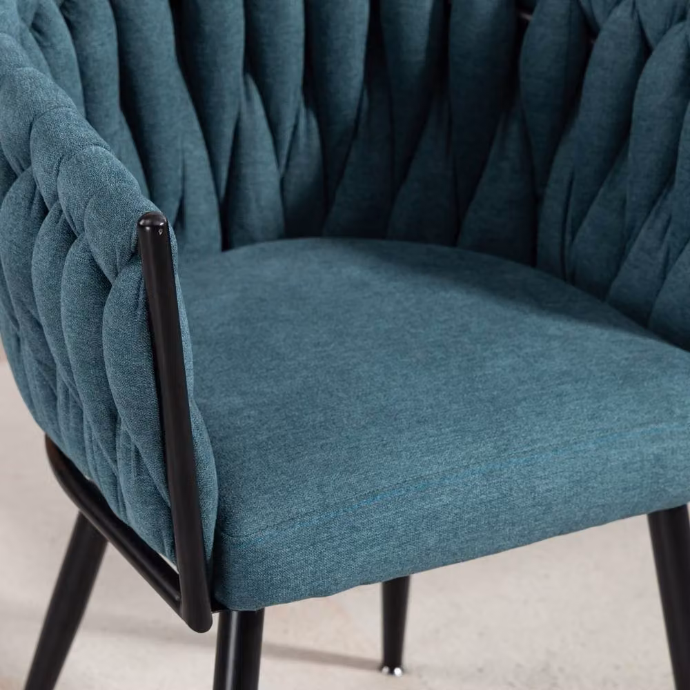 Artemis Home Aneta Fabric Accent Chairs, Set of 2, Petrol Blue – 2