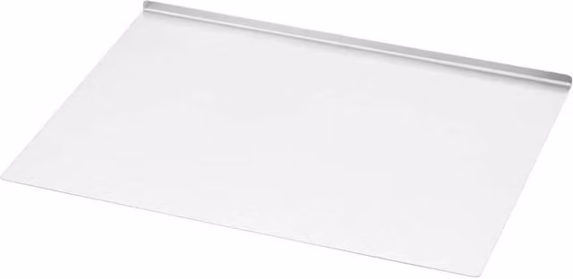 PAWNORA Large Rectangular Stainless Steel Chopping Board in Silver