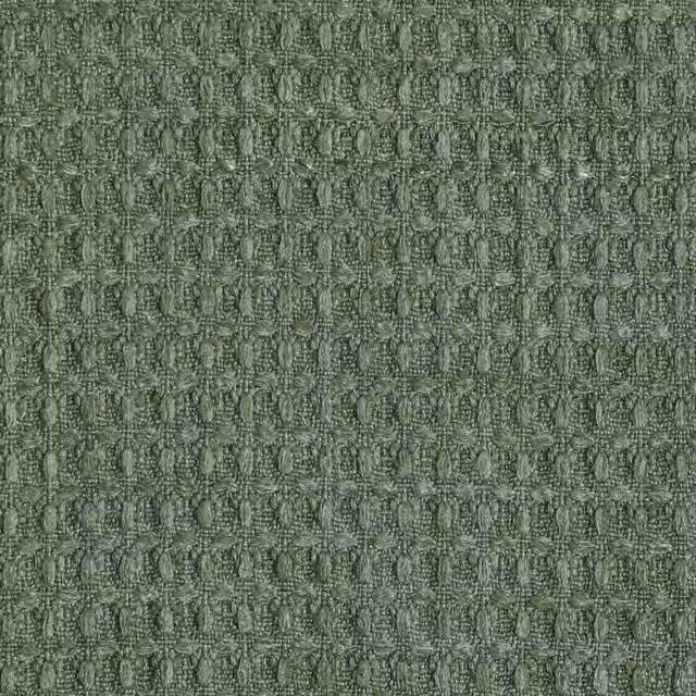 Linda Barker Luxury Waffle Fabric Forest Green Plain Polyester Adult Product