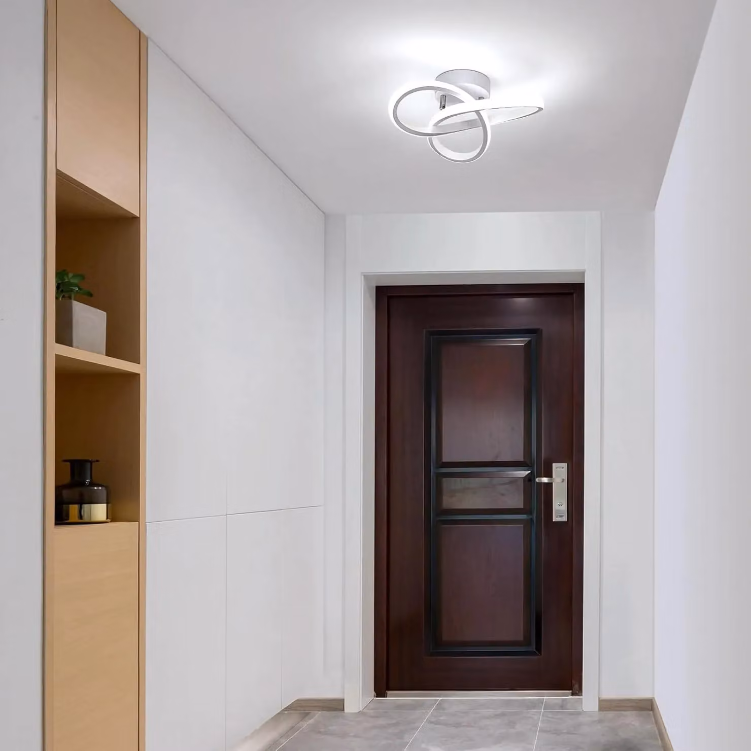 COMELY 22W Modern LED Ceiling Light in White with Cool White 6500K Light – 2