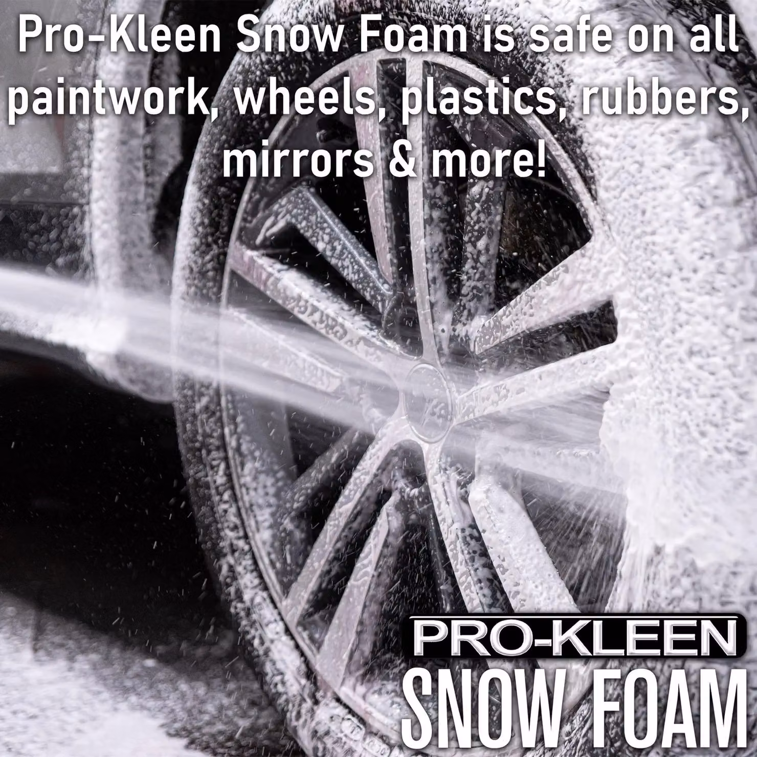 ProKleen Snow Foam Bubblegum 5L with Karcher Compatible Lance and White Microfibre Cloth Mitt – 2