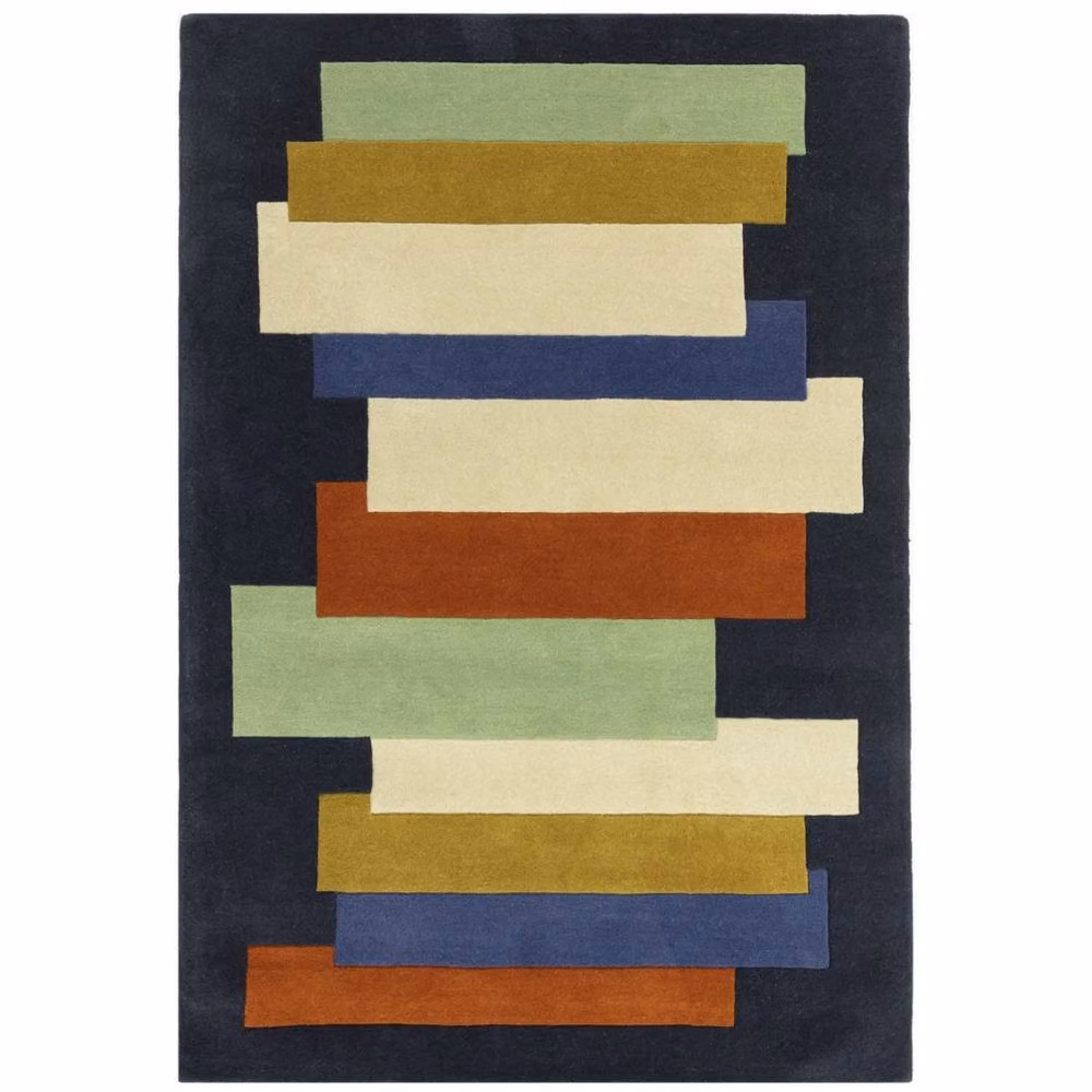 The Rug Shop UK Multicolour Geometric Wool Area Rug, W: 290 cm, D: 200 cm – 7