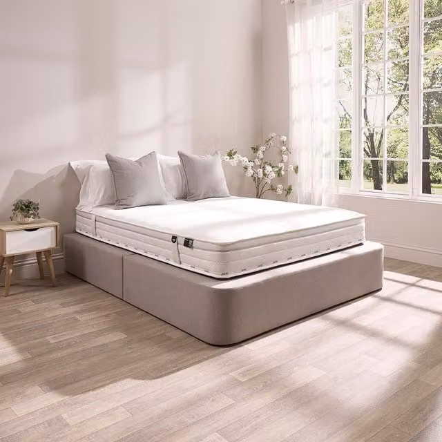 Jay-Be Truecore 1000 Pocket Sprung Sustainably Made Mattress, Single, White, W: 90 cm, D: 190 cm