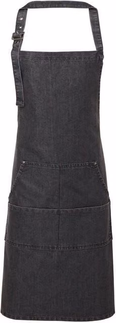 Premier Twill Full Apron in Black