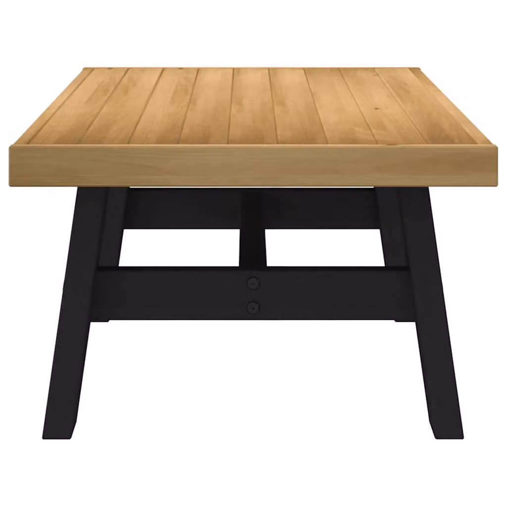 Berkfield Home NOAIN A-Shaped Coffee Table in Brown Solid Pine, W/D/H: 120 x 60 x 40 cm – 3