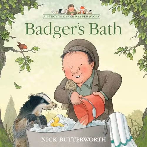 Badgers Bath: A Percy the Park Keeper Story by HarperCollins Childrens Books, Multicolour Paper Picture Book