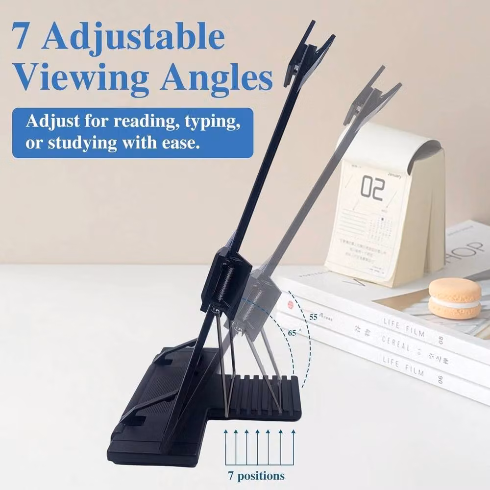NESTLUNE Desktop Document Holder and Paper Stand in Black, W: 100 cm, D: 15 cm, H: 15 cm – 3