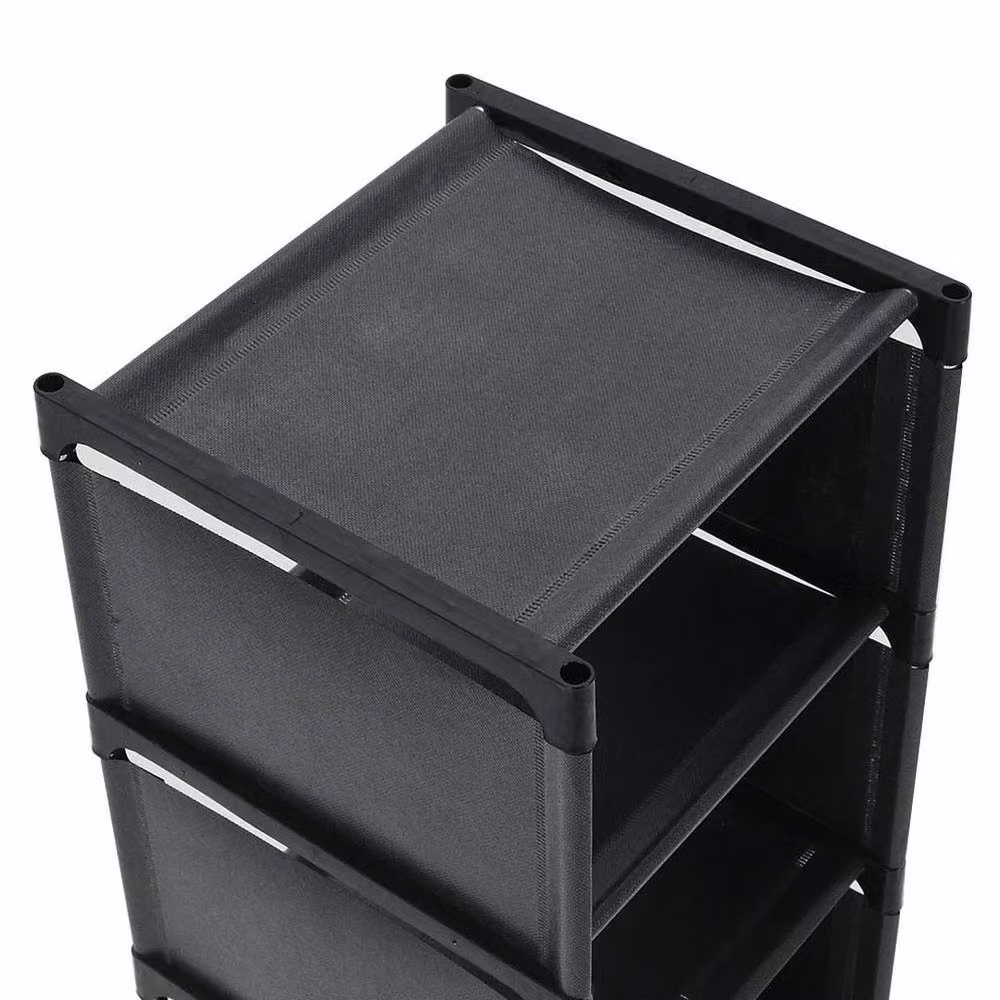 Kelvenix 6-Tier Vertical Shoe Rack in Black – 4