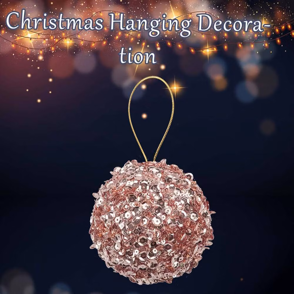 VFM e-Store Pink Christmas Hanging Bauble Decoration – 2