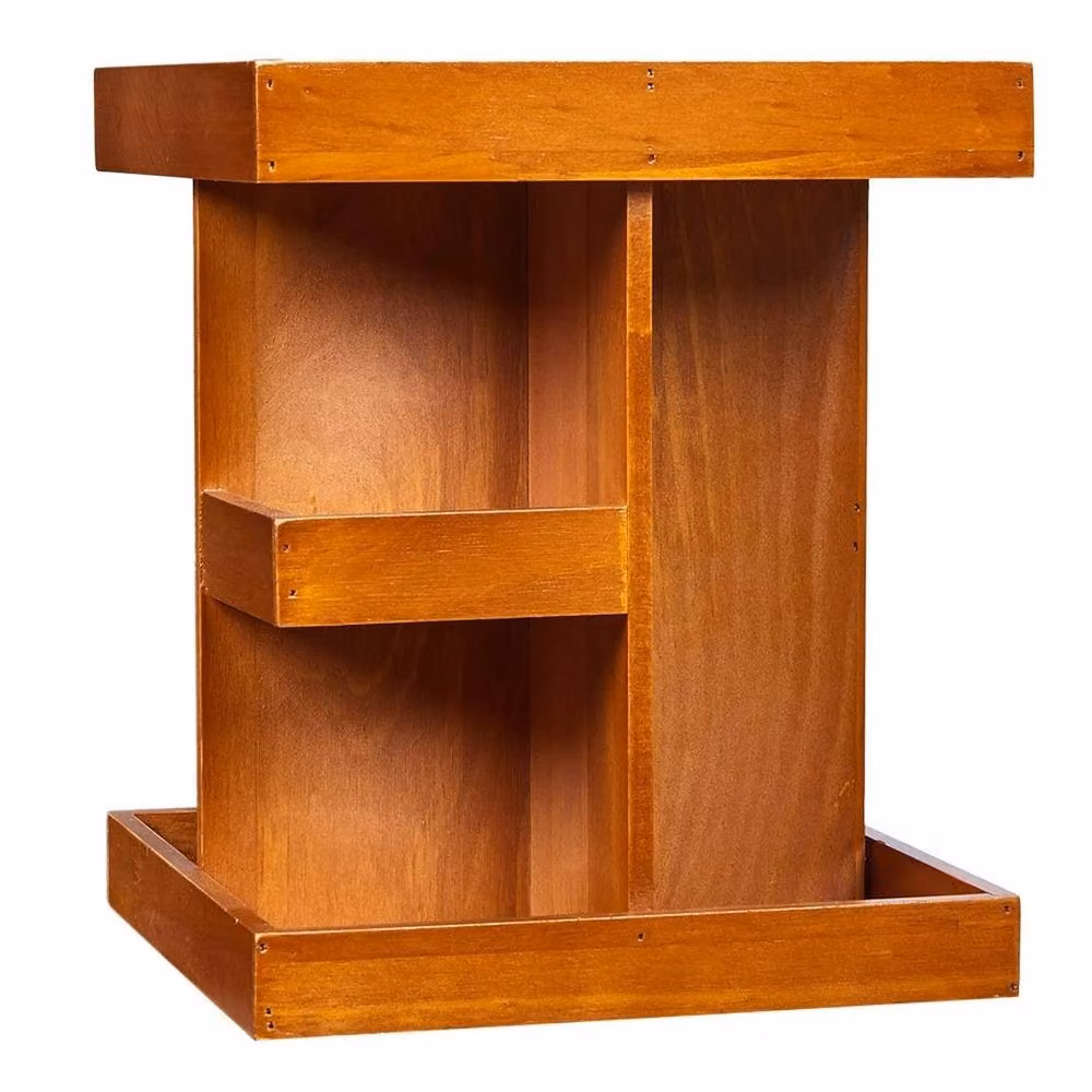 EONLION 3 Layer Brown Wood Makeup Organizer Desktop Storage Rack – 2