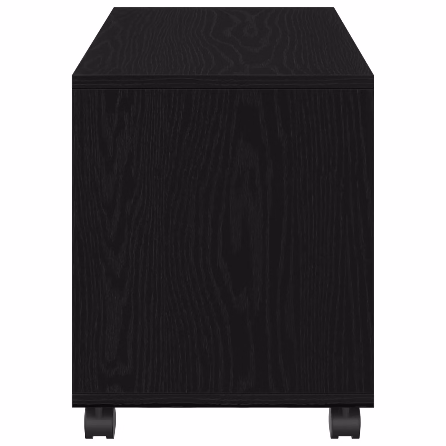Berkfield Home End Table with Wheels in Black Oak, W/D/H: 72 x 33 x 42.5 cm – 5