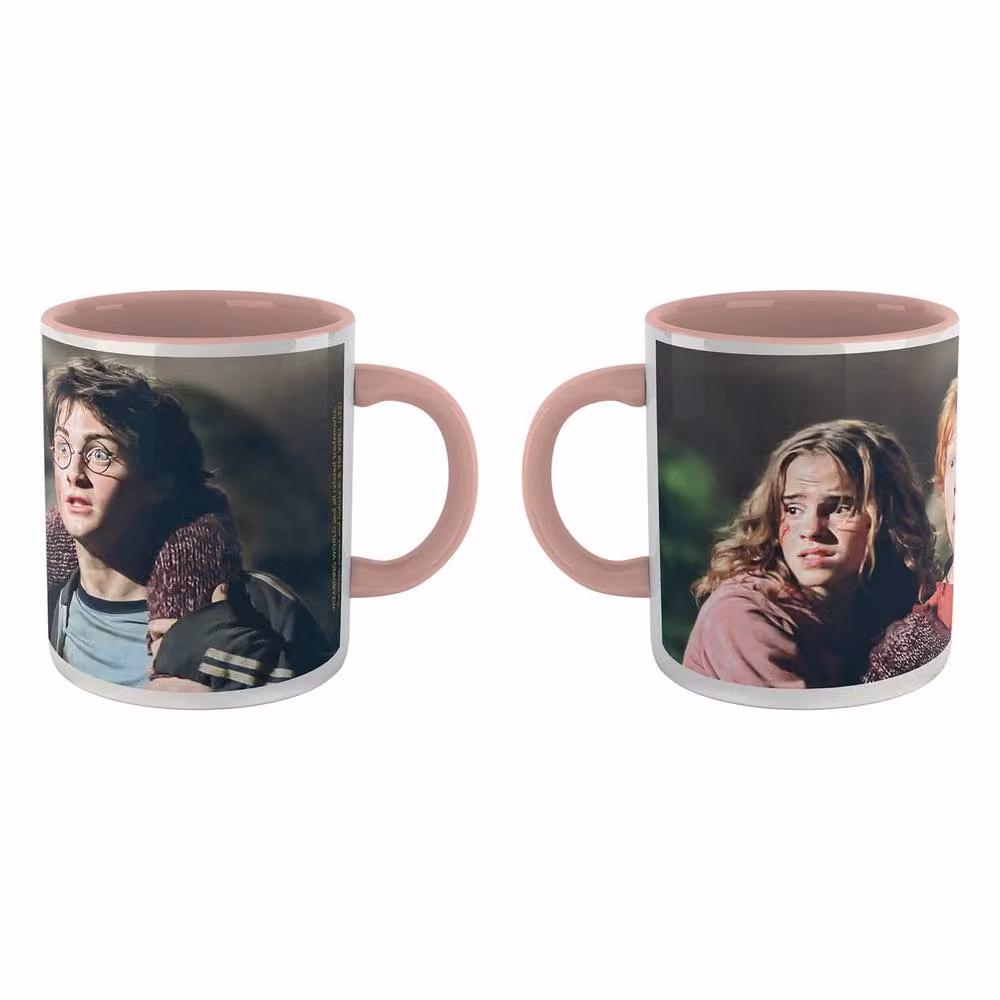 Harry Potter Hermione Ron and Harry Ceramic Mug in Pink, 300 ml – 2