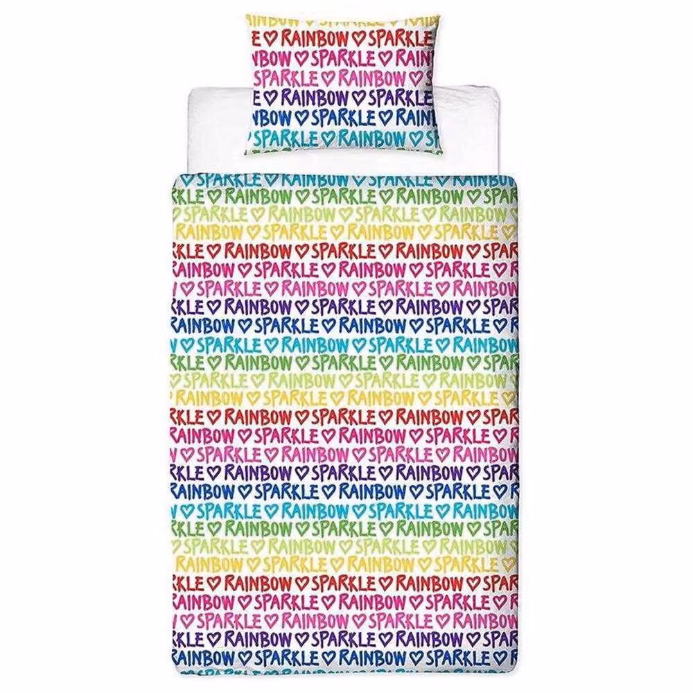 Rainbow High Reversible Microfibre Duvet Cover Set, Multicolour, Single (90 x 200 cm) – 2