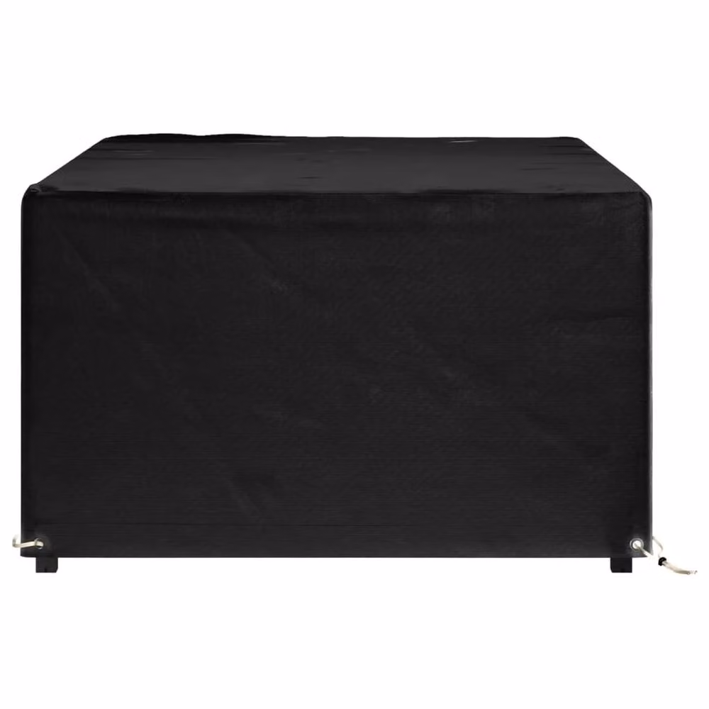 Berkfield Home Rectangular Garden Furniture Cover with 8 Eyelets, Black, W: 180 cm, D: 122 cm, H: 75 cm – 3