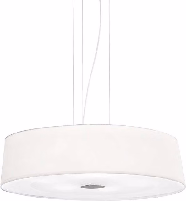 Ideal Lux Hilton 4 Light Round Suspended Ceiling Pendant in White