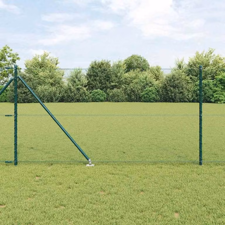 Berkfield Home Green Steel Hexagon Fence, 1 x 50 m