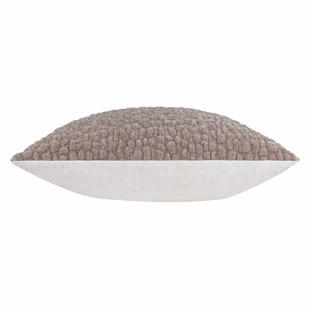 Riva Home Pebble Chenille and Linen Square Cushion in Beige and Grey, 45 x 45 cm – 2