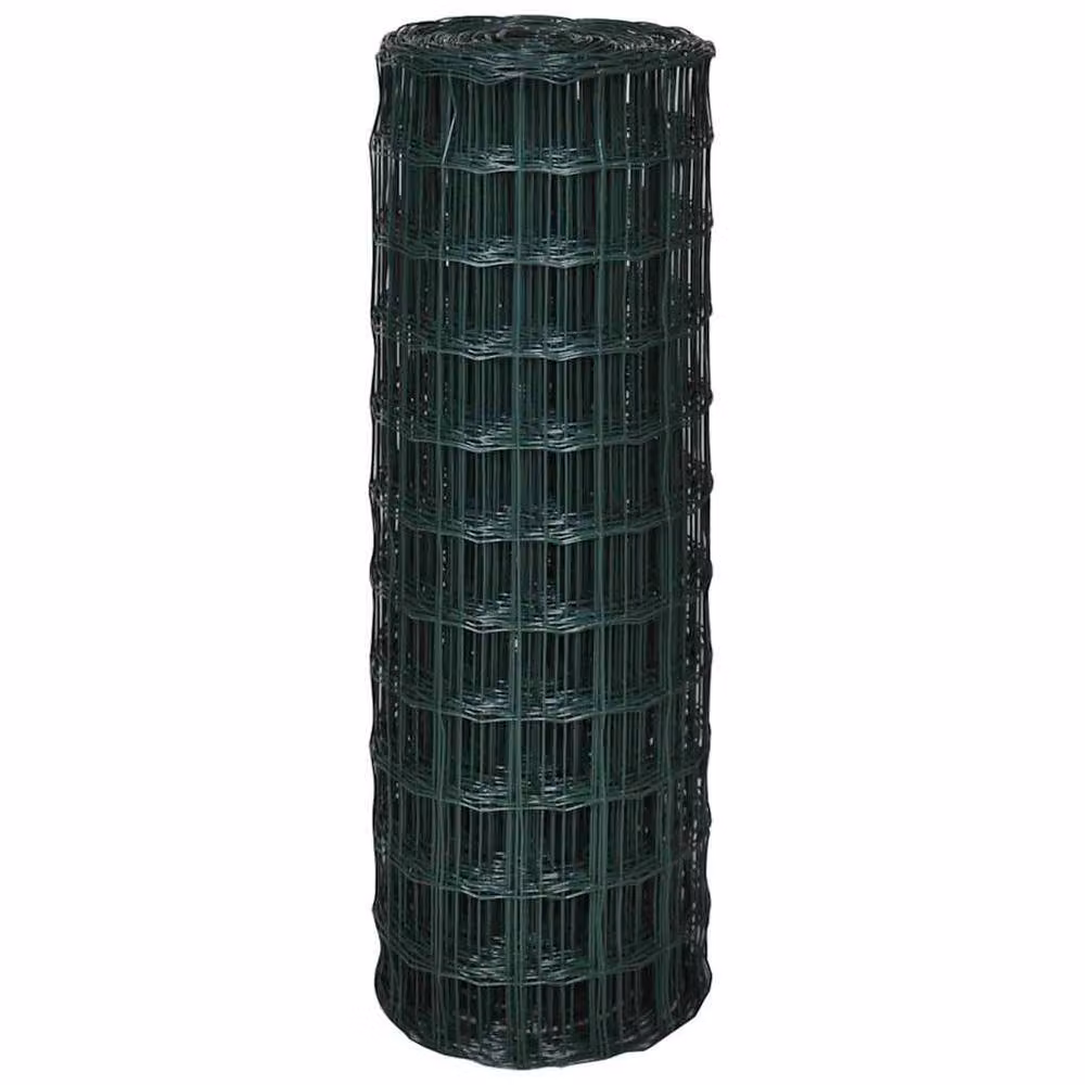 Berkfield Home Euro Fence Green PVC-Coated Steel Fencing, 25 x 0.8 m – 3