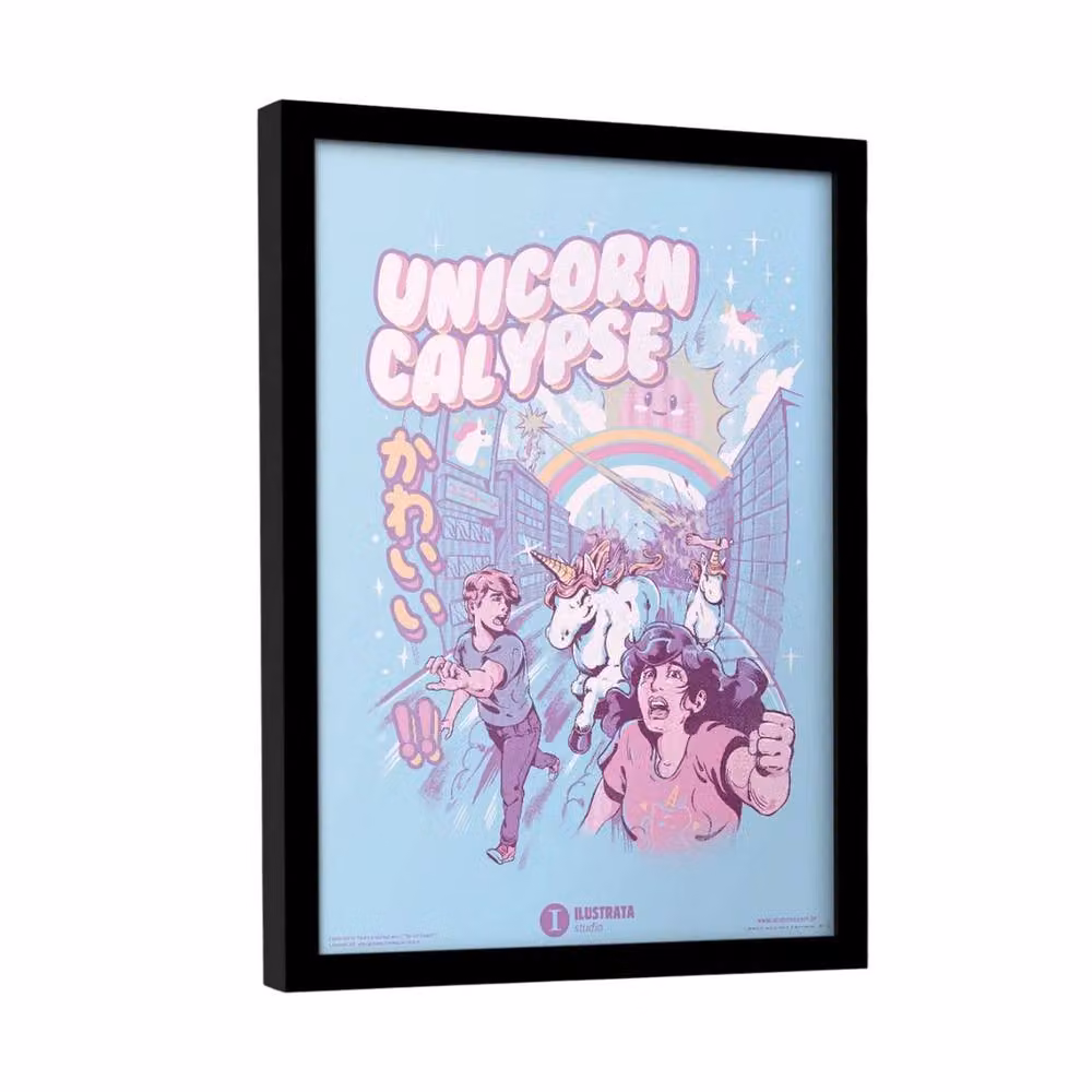 Ilustrata Unicorncalypse Multicolour Paper Poster – 2