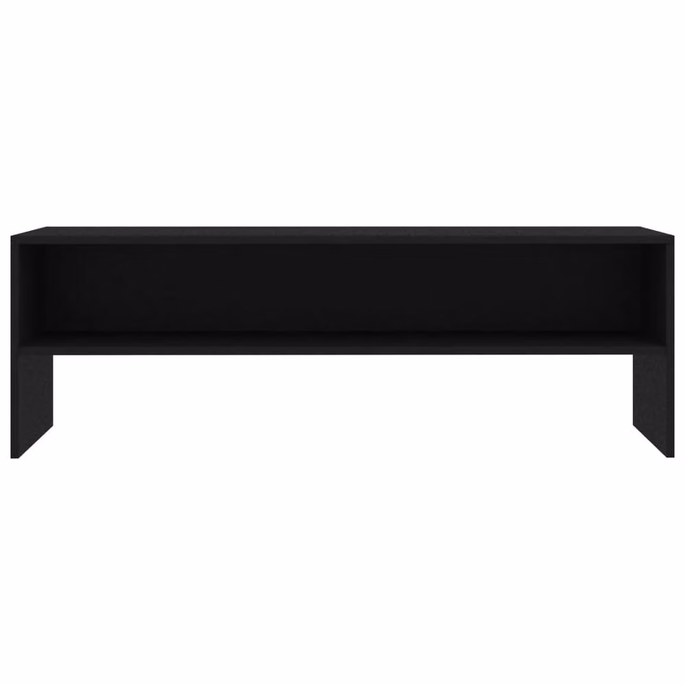 Berkfield Home Black TV Cabinet in Engineered Wood, W/D/H: 120 x 40 x 40 cm – 4
