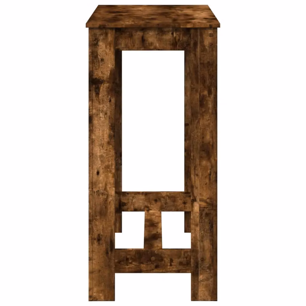 Berkfield Home Bar Table in Smoked Oak Brown, W/D/H: 102 x 50 x 103.5 cm – 5