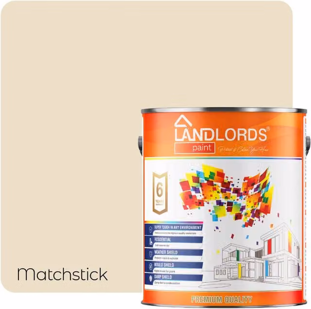 Landlords Matt Paint in Matchstick Beige, 20L
