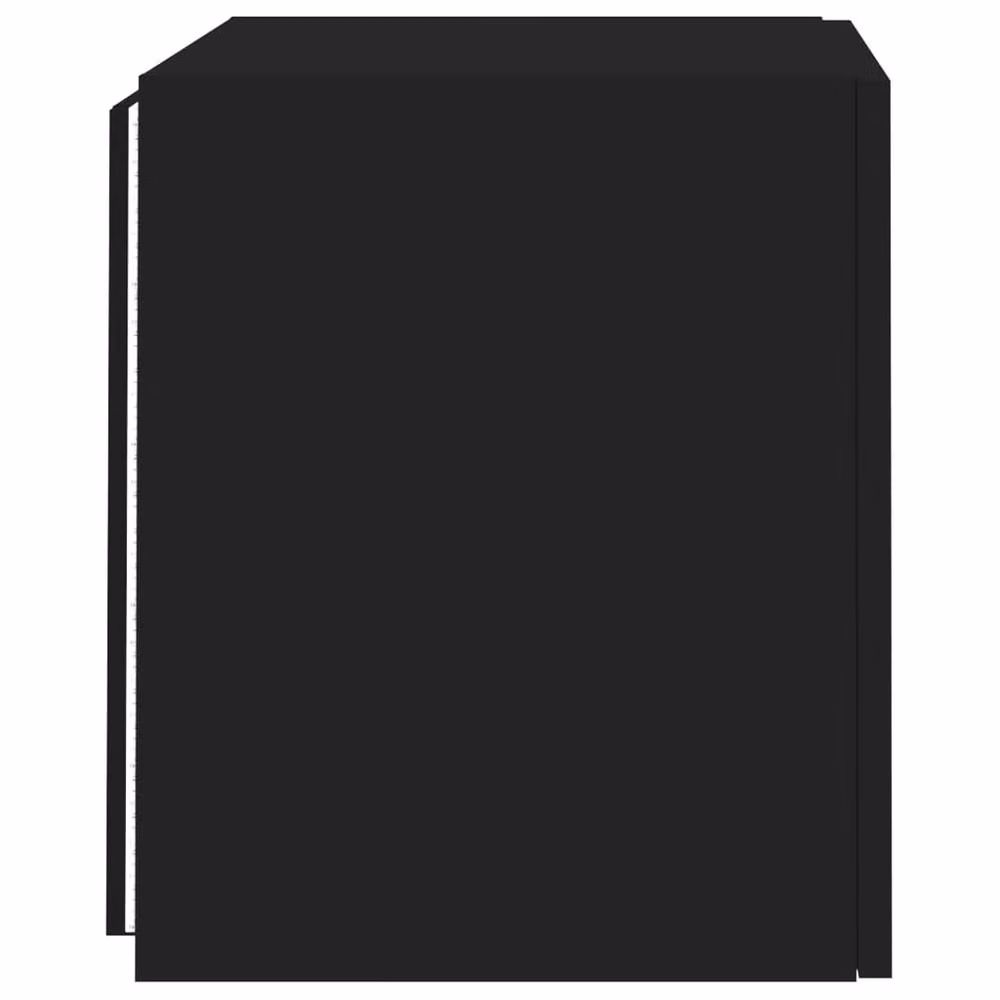 Berkfield Home Modern Black Wall-Mounted TV Cabinet with Integrated LED Lighting, W/D/H: 40.5 x 35 x 40.5 cm – 8