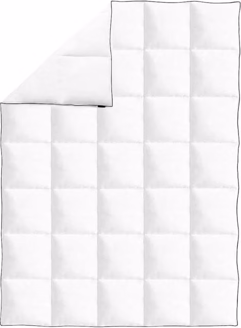 Berkfield Home Winter Down and Feather Box Duvet, White, W: 150 cm, D: 200 cm