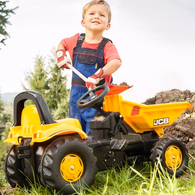 Rolly JCB Dumper Pedal Vehicle in Orange