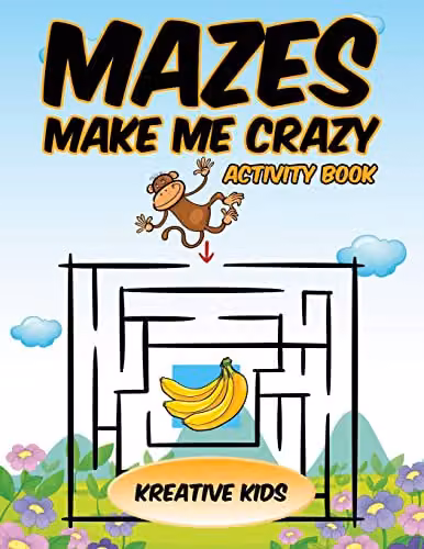 Kreative Kids Mazes Make Me Crazy Activity Book for Children, Multicolour