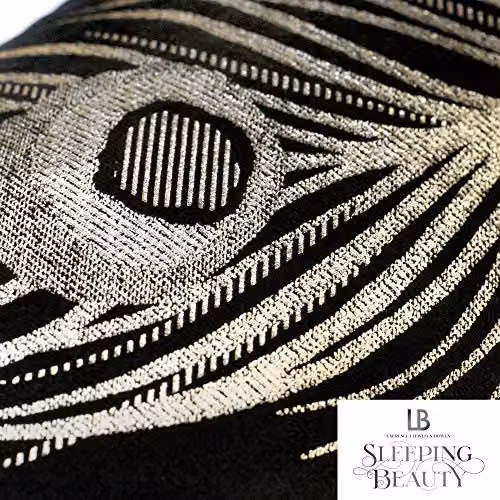 Laurence Llewelyn-Bowen Black and Gold Velvet Rectangular Cushion, W: 50 cm, H: 30 cm, D: 30 cm – 2