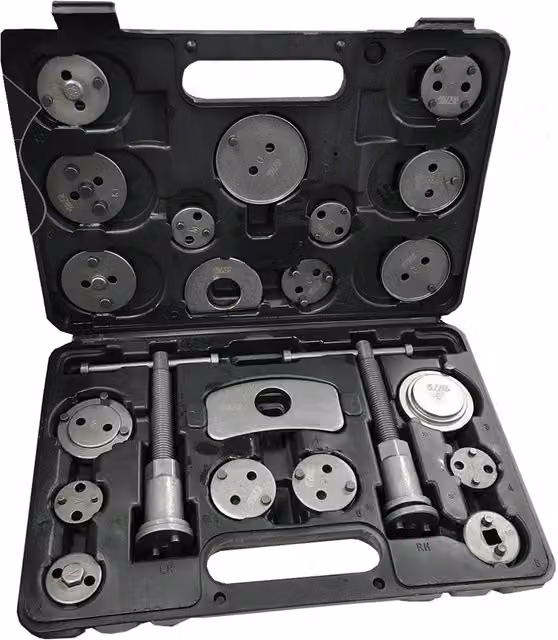 Autojack 22 Piece Brake Rewind Caliper Piston Tool Kit in Black