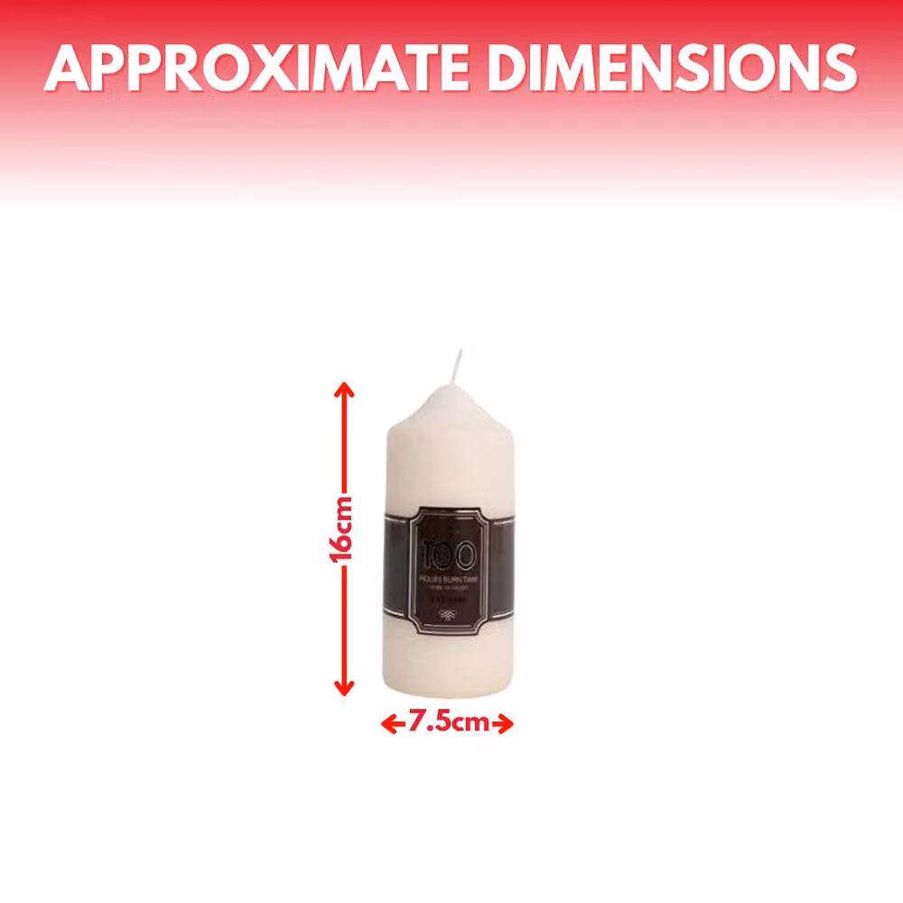 Marco Paul 100 Hour Burn Pillar Candle in Beige and White – 2