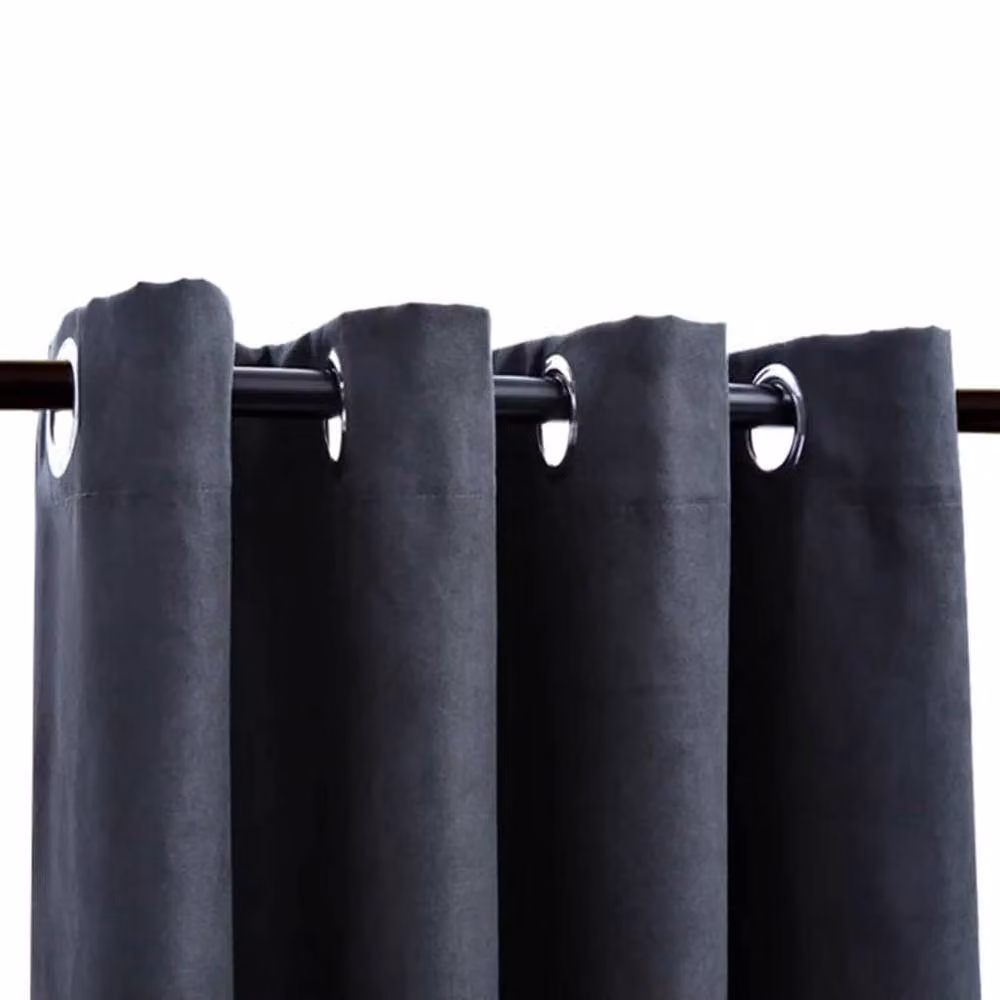 Berkfield Home Blackout Curtains with Eyelets, 2 Pack, Anthracite Grey, W: 140 cm, H: 245 cm – 3