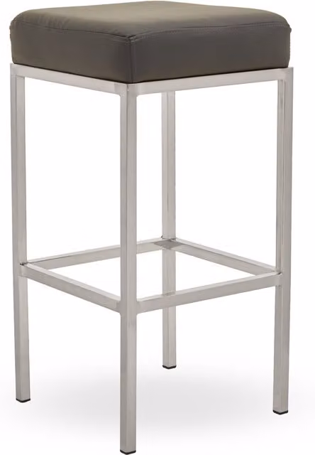 Interiors by Premier Modern Grey Metal Bar Stool – 1