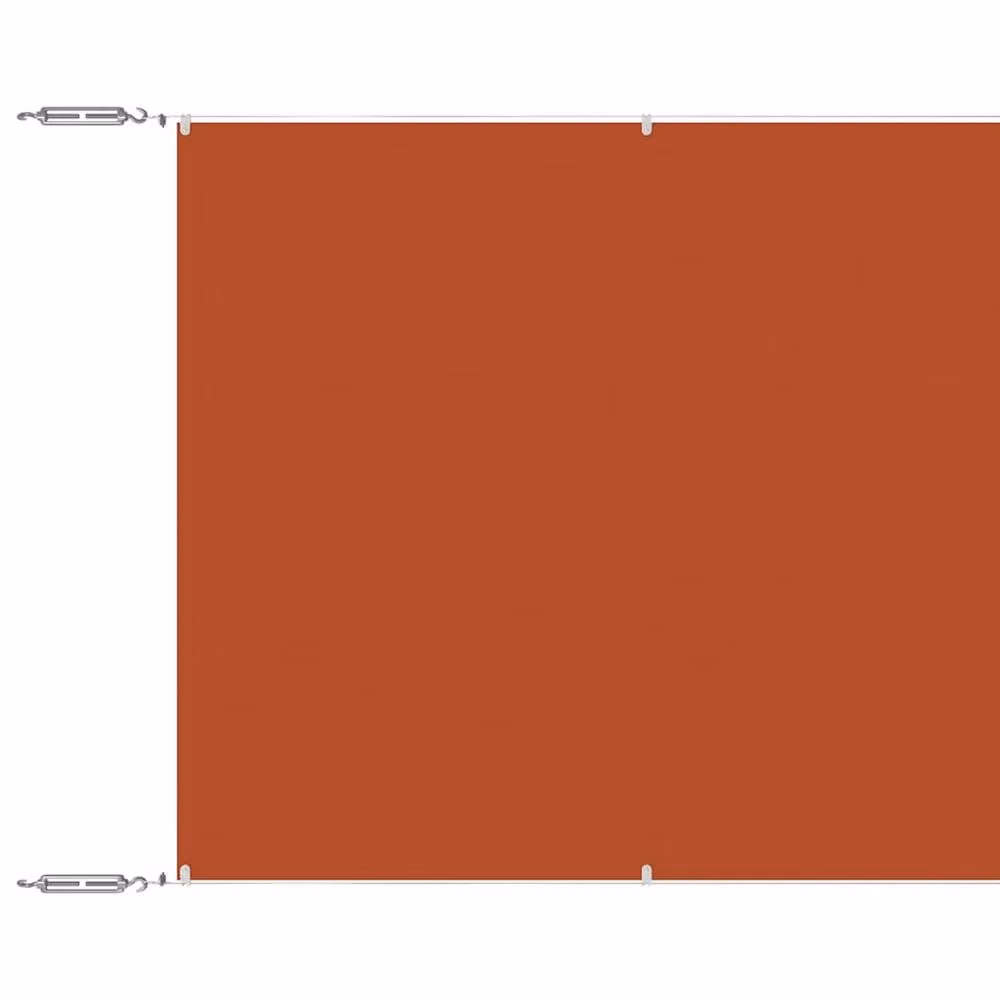 Berkfield Home Vertical Wall-Mounted Awning in Terracotta Oxford Polyester Fabric, W: 60 cm, H: 1000 cm – 3