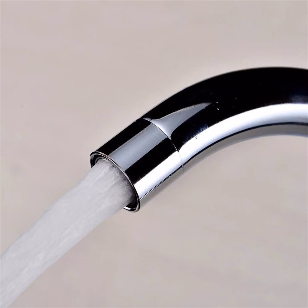 SPETLEK Twin Lever Chrome Basin Mixer Tap in Silver – 3