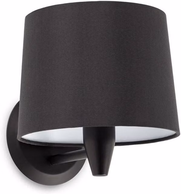 Faro Conga Black Mid-Century Cylinder Wall Light Shade with E27 Fitting