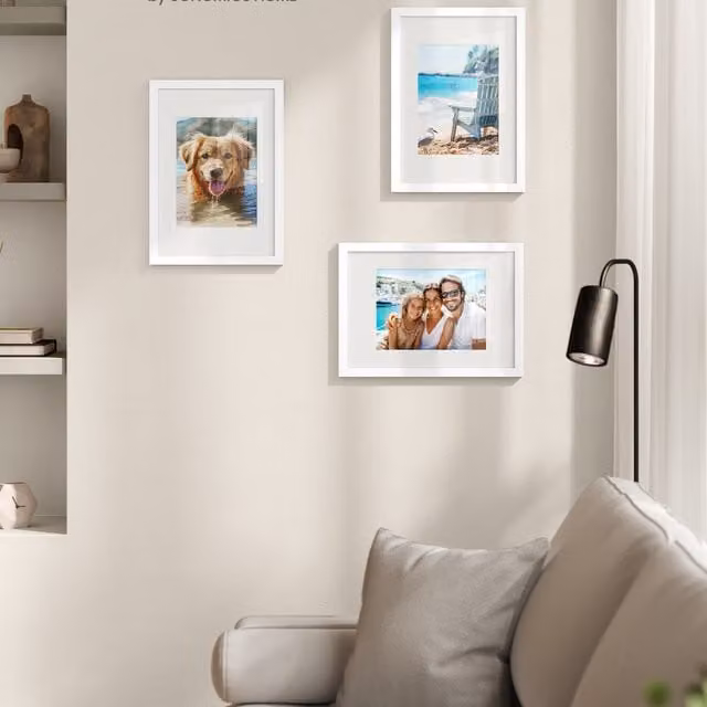 SONGMICS A4 Rectangular Picture Frames in White