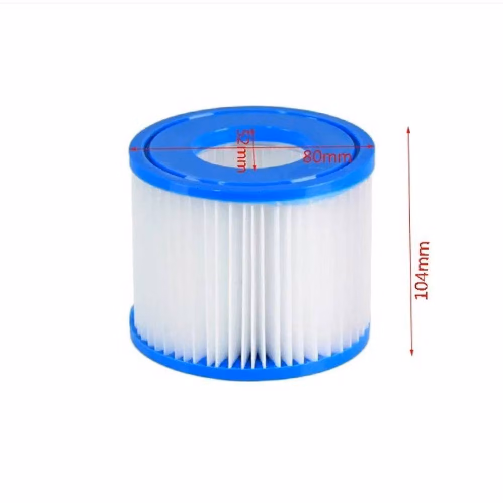 Nordara 12-Pack White Cartridge Filter Replacement for Bestway Lay-Z-Spa Size VI Vegas and Monaco – 2