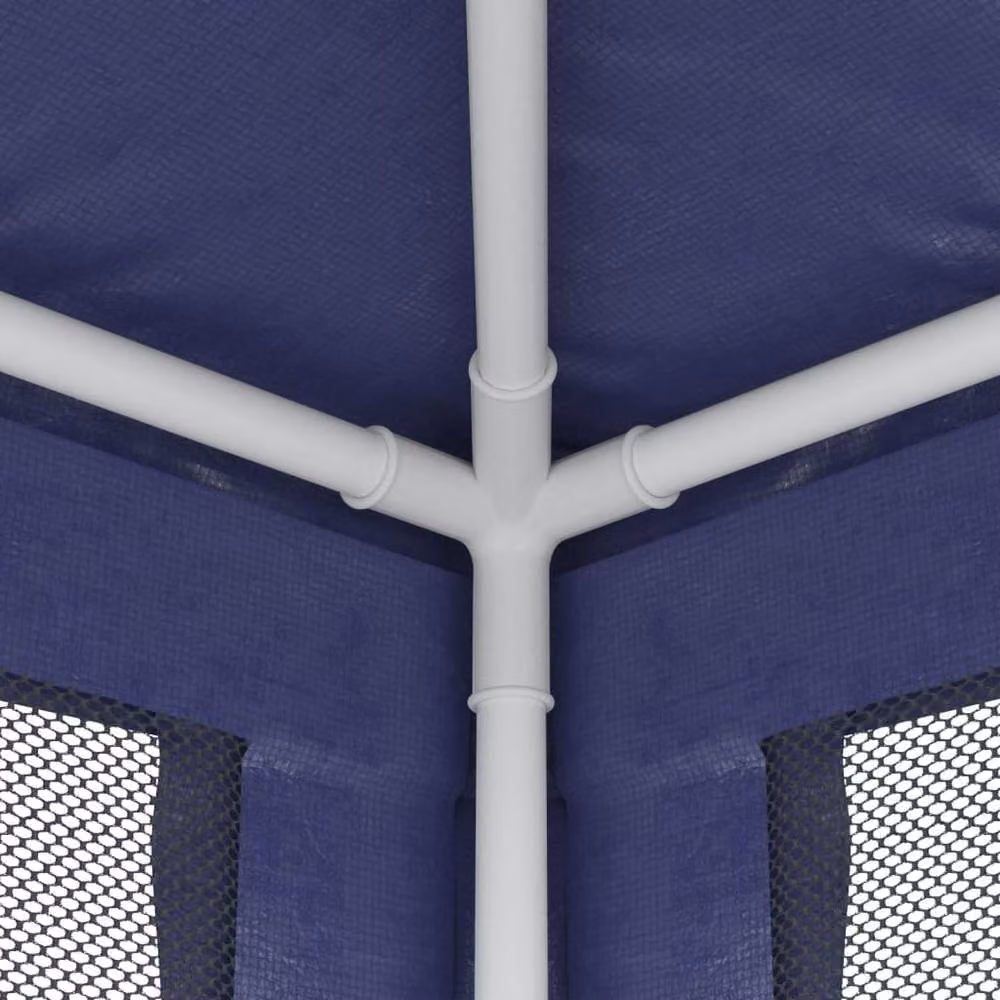 Berkfield Home Party Tent with 4 Mesh Sidewalls, Blue, W: 200 cm, D: 200 cm, H: 240 cm – 5
