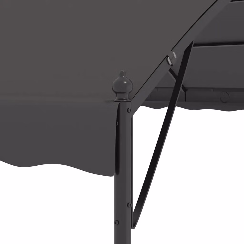 Berkfield Home Sunshade Awning in Anthracite Black, W: 400 cm, D: 300 cm, H: 260 cm – 3