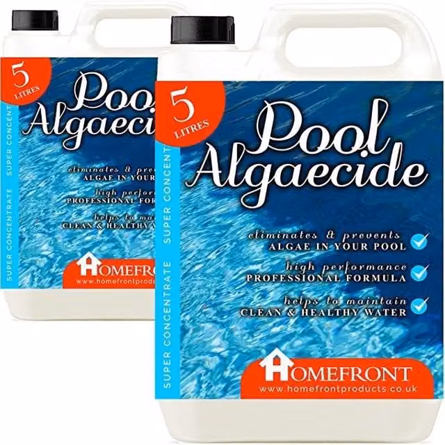 Homefront Pool Algaecide Liquid for Pools, Hot Tubs and Spas, 10 l