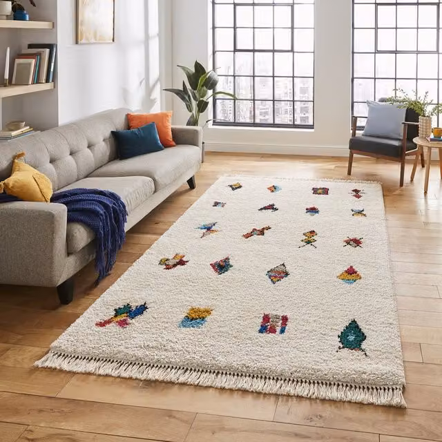 Terrys Boho Moroccan Rectangular Polypropylene Rug in Multicolour