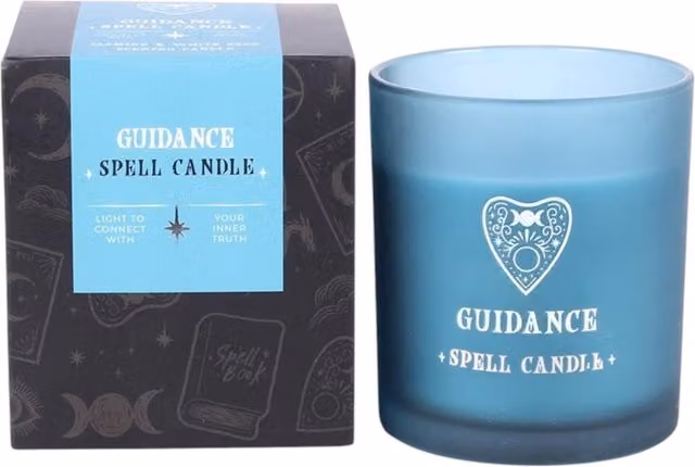 Mystic Celestial Spell Tabletop Candle in Blue by Kingsbury Gifts